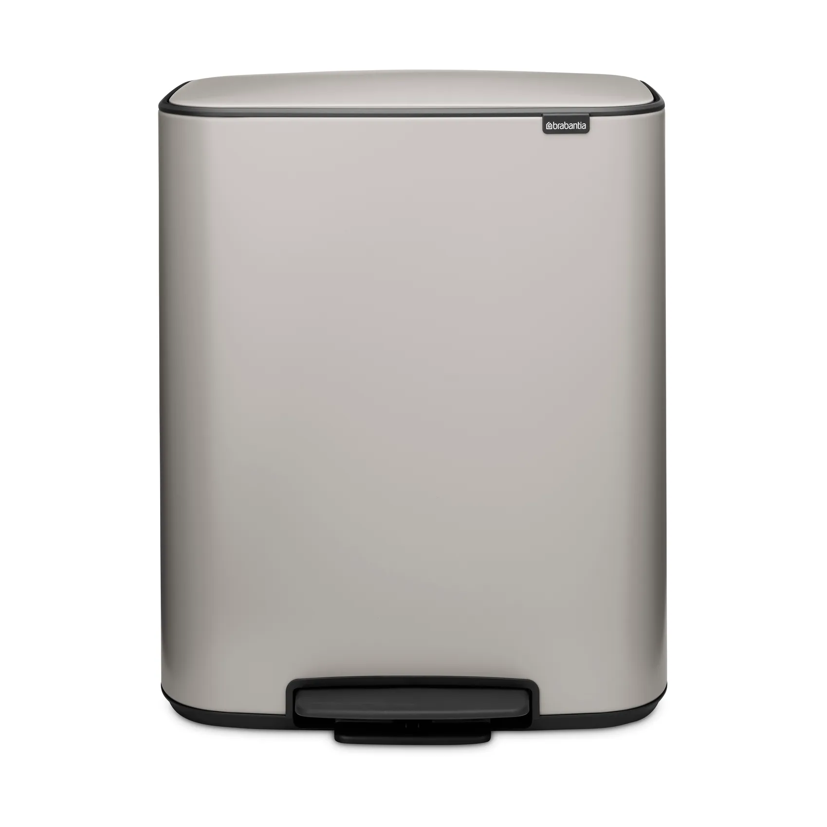 Bo 脚踏垃圾桶60L, 柔和灰色 Brabantia