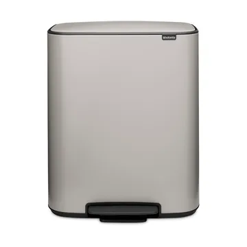 Bo 脚踏垃圾桶60L - 柔和灰色 - Brabantia