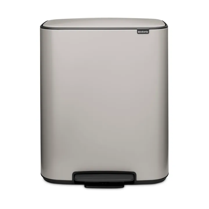 Bo 脚踏垃圾桶60L - 柔和灰色 - Brabantia