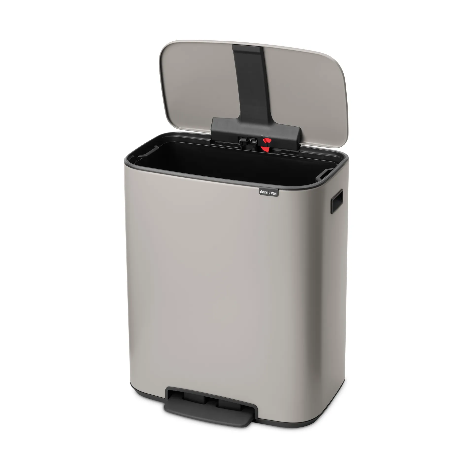 Bo 脚踏垃圾桶60L, 柔和灰色 Brabantia