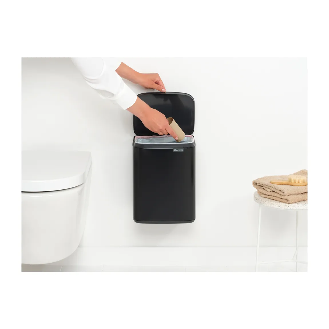 Bo 垃圾桶 7升, 哑光黑色 Brabantia