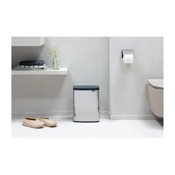 Bo 垃圾桶 7升 - 拉丝钢材_亮面 - Brabantia