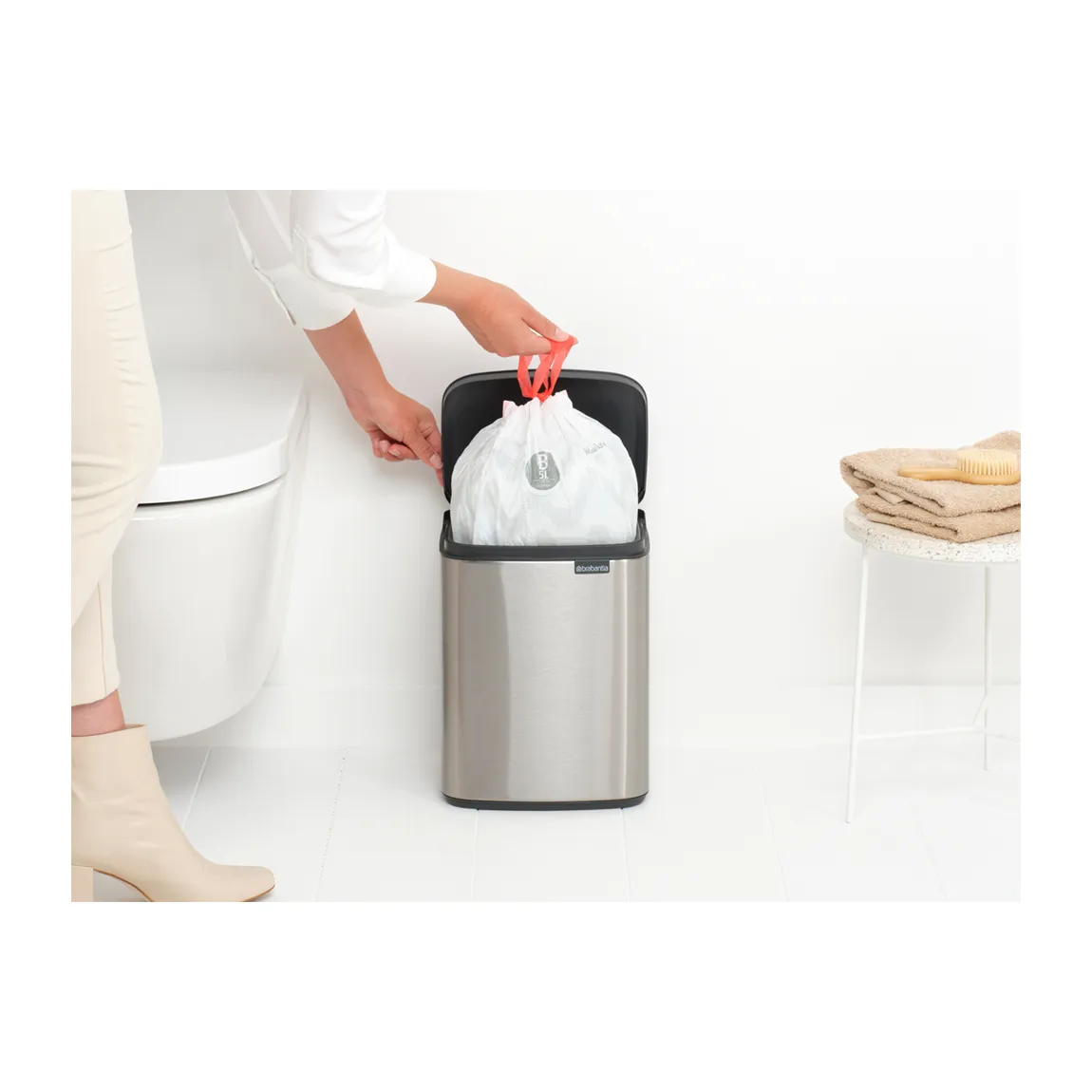 Bo 垃圾桶 7升, 拉丝钢材_哑光 Brabantia