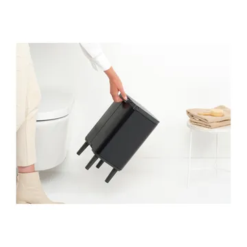 Bo 高款废纸篓7L - 哑光黑色 - Brabantia