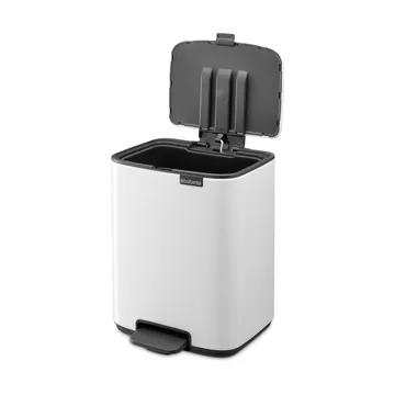 Bo 北欧风格脚踏式垃圾桶7L - 白色 - Brabantia