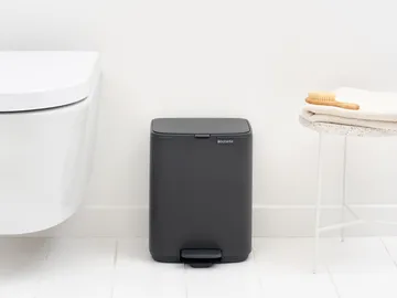 Bo 北欧风格脚踏式垃圾桶7L - 矿物无限灰色 - Brabantia