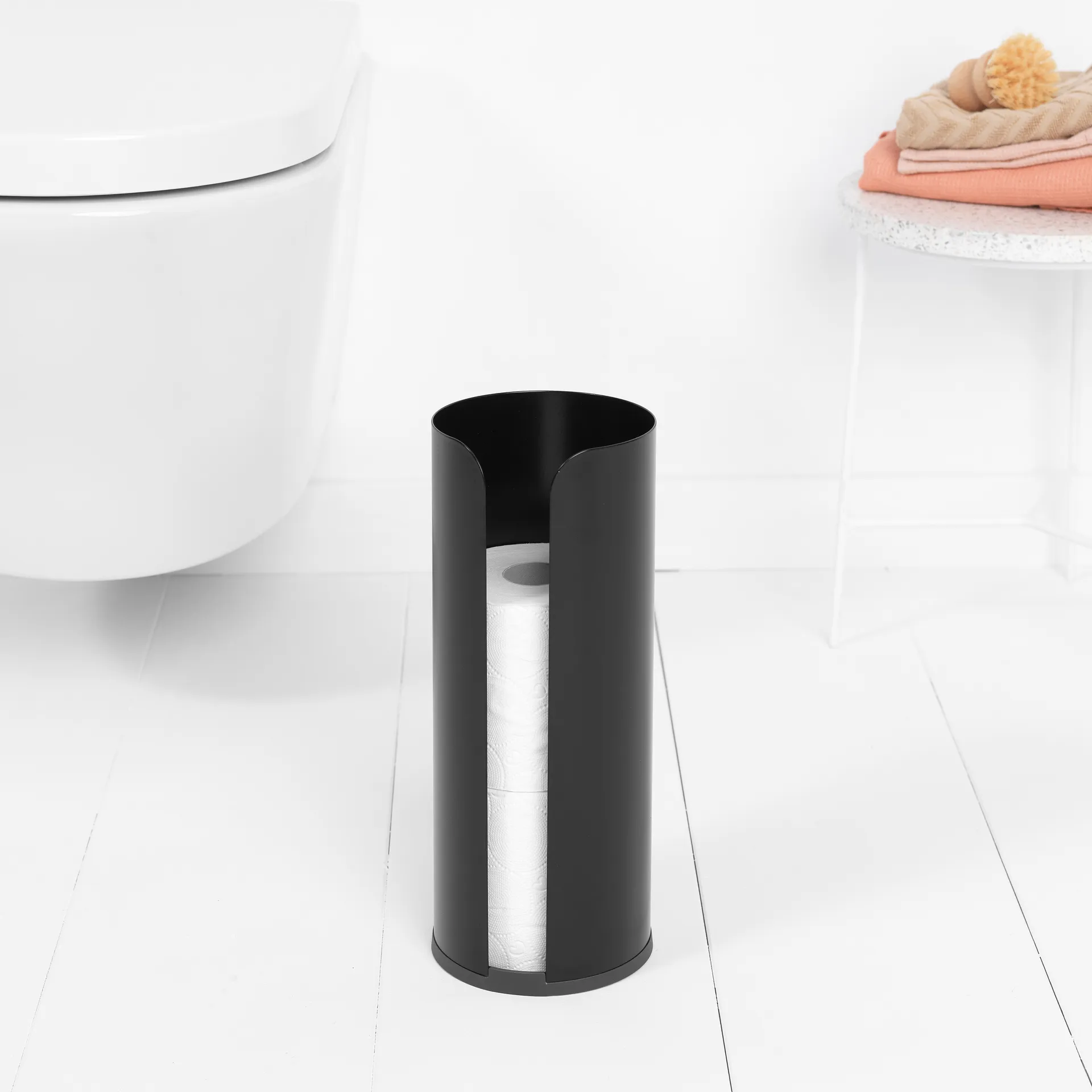 Brabantia 卫生纸架  3 rolls, matte 黑色 Brabantia