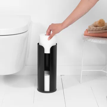 Brabantia 3卷卫生纸架 - 哑光黑色 - Brabantia