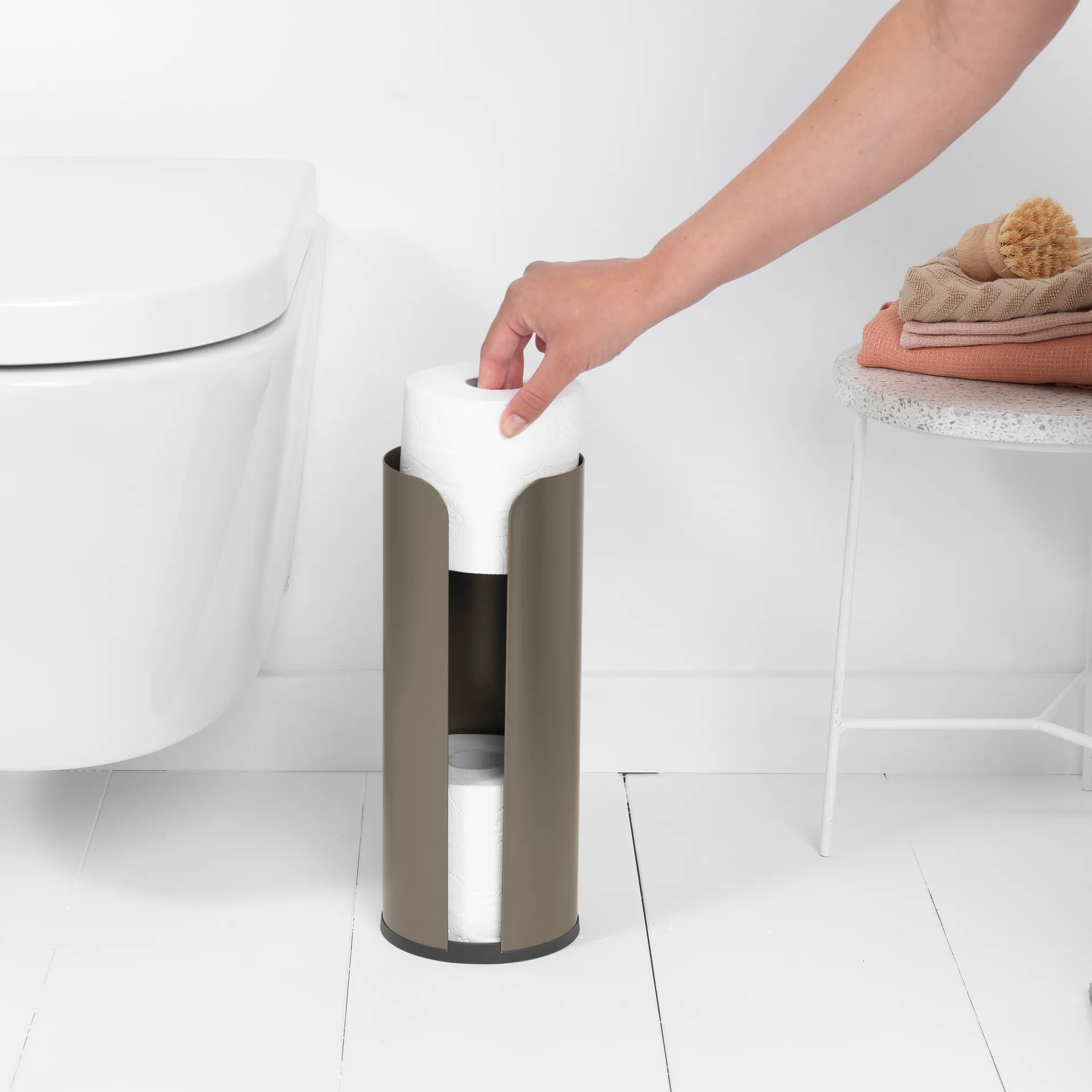 Brabantia 3卷卫生纸架, 铂金色 Brabantia
