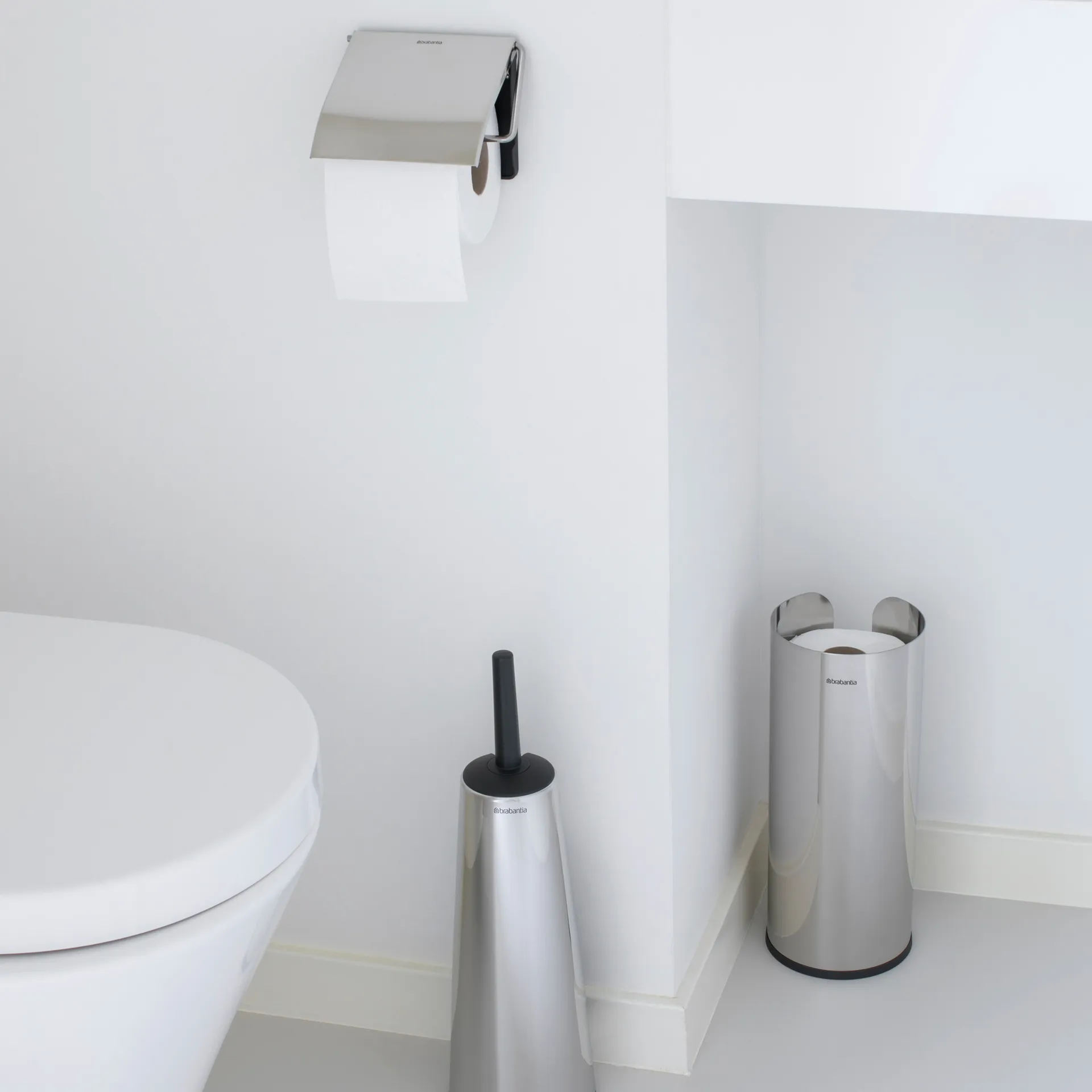 Brabantia 3卷卫生纸架, 亮面钢 Brabantia