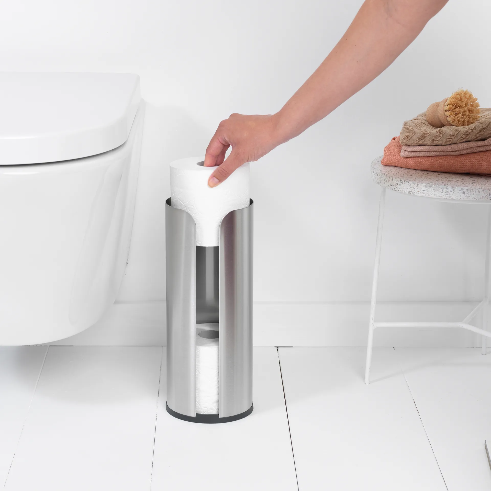 Brabantia 3卷卫生纸架, 哑光钢 Brabantia