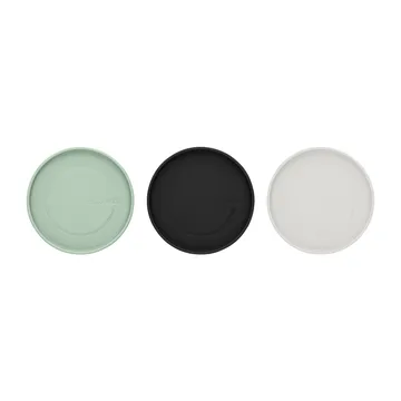 Brabantia 玻璃罐3件装 - 黑色_灰色_绿色 - Brabantia