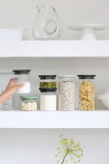 Brabantia 玻璃罐3件装 - 黑色_灰色_绿色 - Brabantia