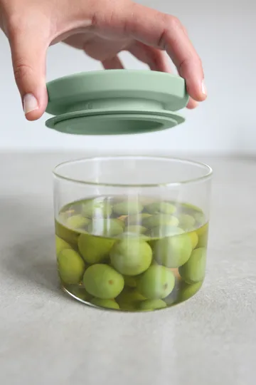 Brabantia 玻璃罐3件装 - 黑色_灰色_绿色 - Brabantia