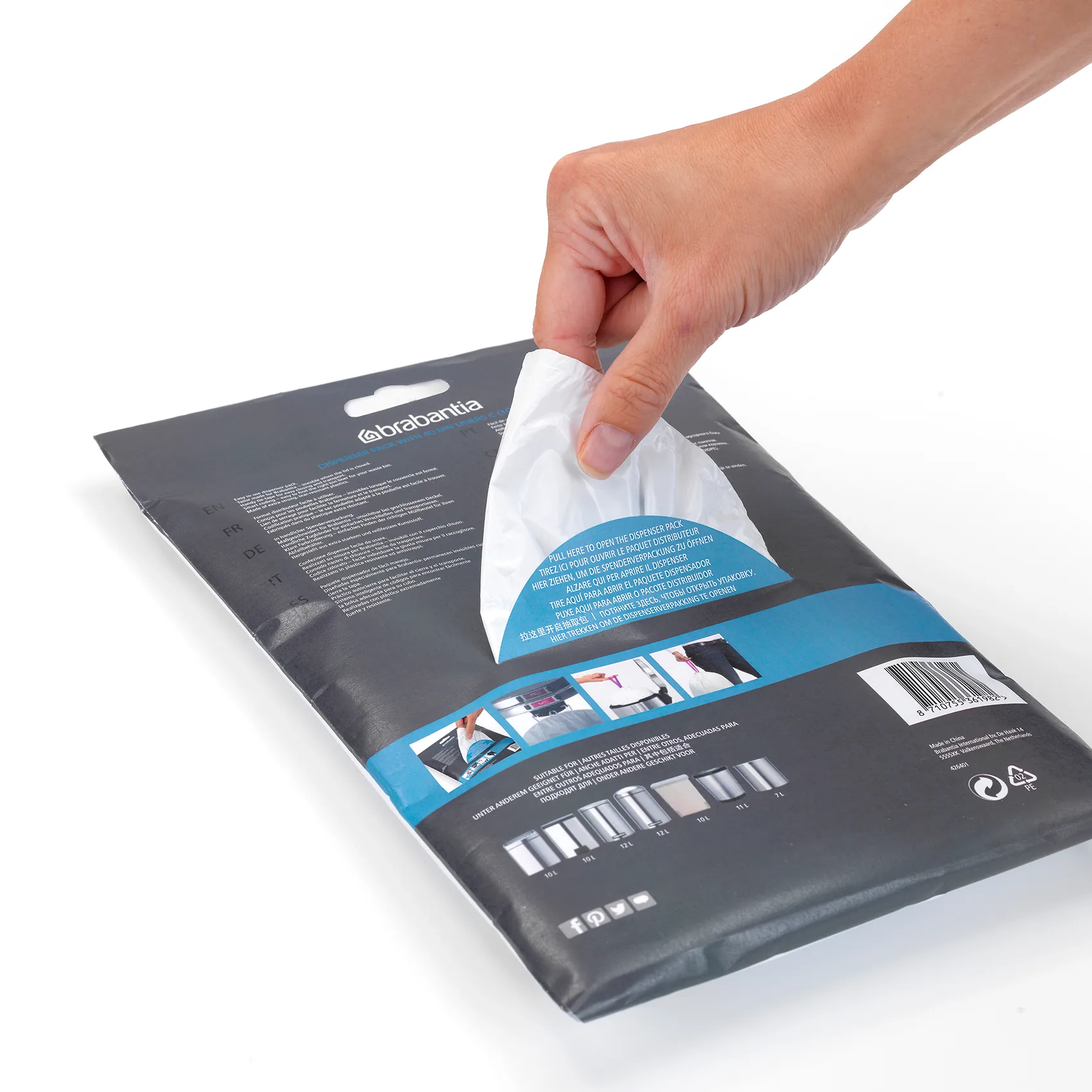 Brabantia 垃圾桶配套垃圾袋, 30 liter | O 40 pieces Brabantia