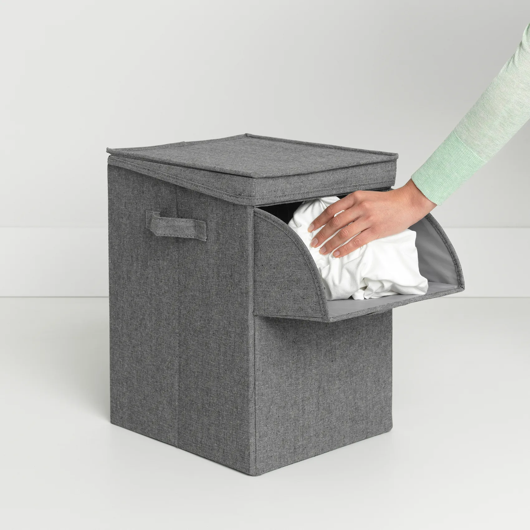 Brabantia 可叠放洗衣篮 35升, 深灰色 Brabantia