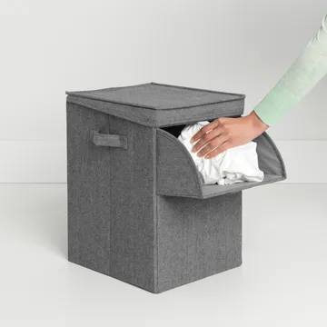 Brabantia 可叠放洗衣篮 35升 - 深灰色 - Brabantia