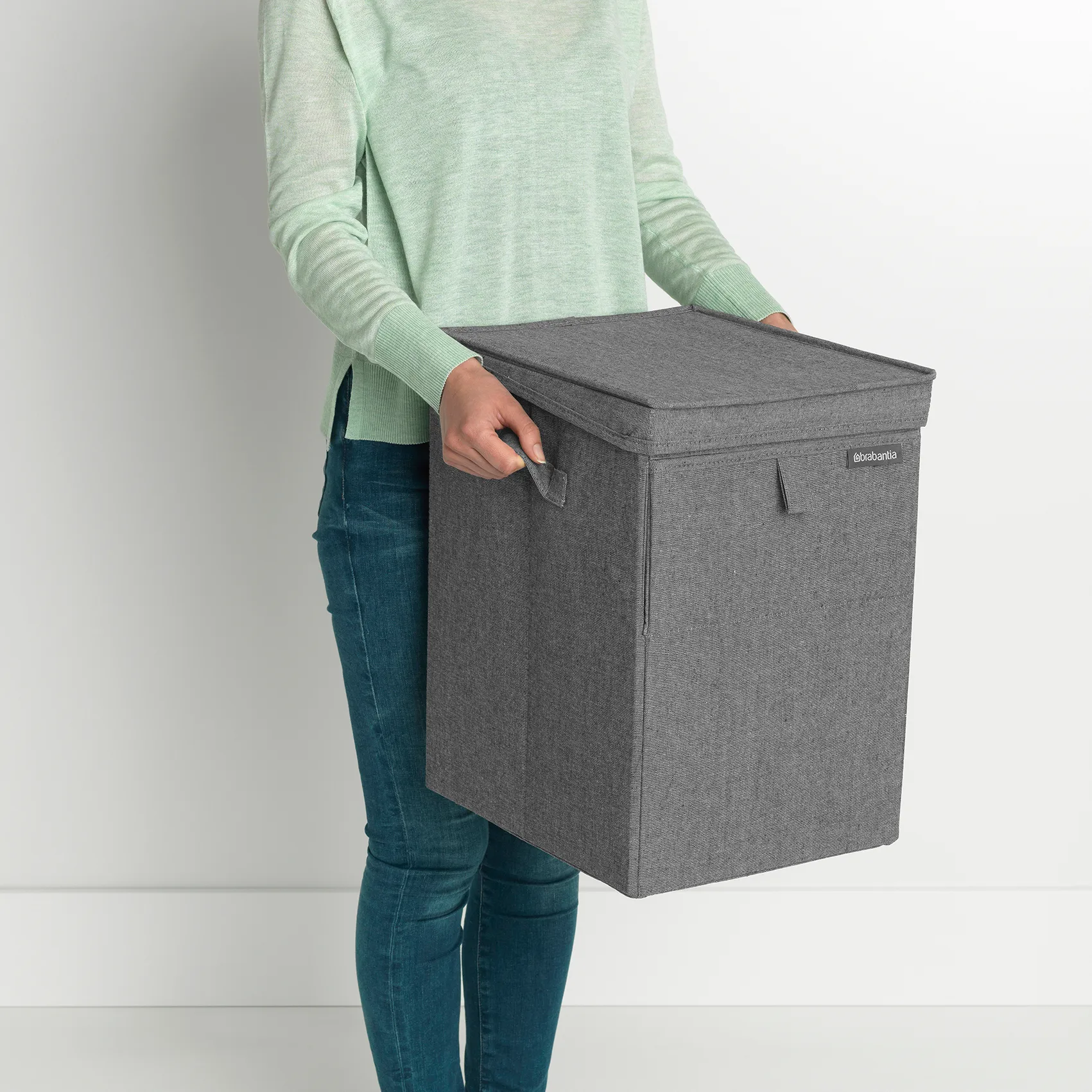 Brabantia 可叠放洗衣篮 35升, 深灰色 Brabantia