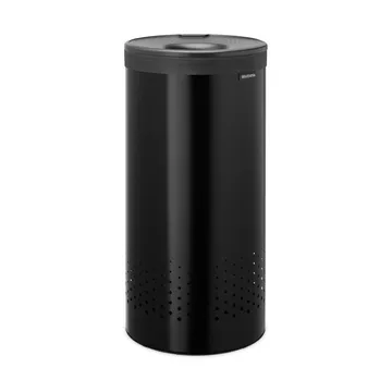 Brabantia 带塑料盖洗衣篮 35升 - 哑光黑 - Brabantia