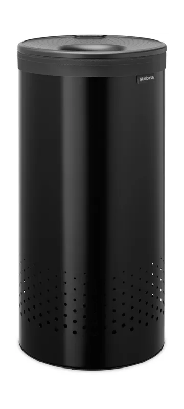 Brabantia 带塑料盖洗衣篮 35升 - 哑光黑 - Brabantia