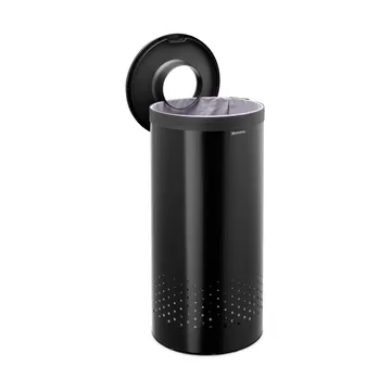 Brabantia 带塑料盖洗衣篮 35升 - 哑光黑 - Brabantia