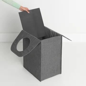 Brabantia 布艺长方形洗衣袋 55升 - 深灰色 - Brabantia
