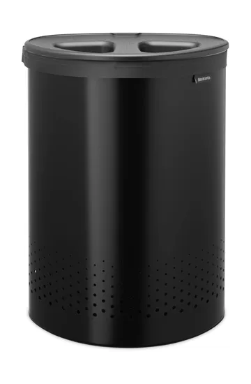 Brabantia 分类洗衣篮 55升 - 哑光黑 - Brabantia