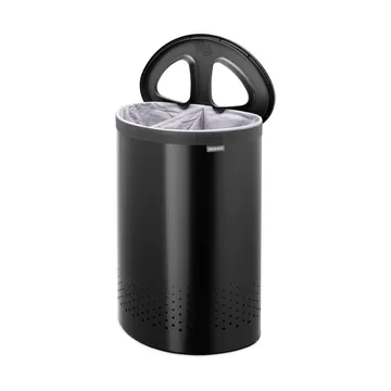 Brabantia 分类洗衣篮 55升 - 哑光黑 - Brabantia