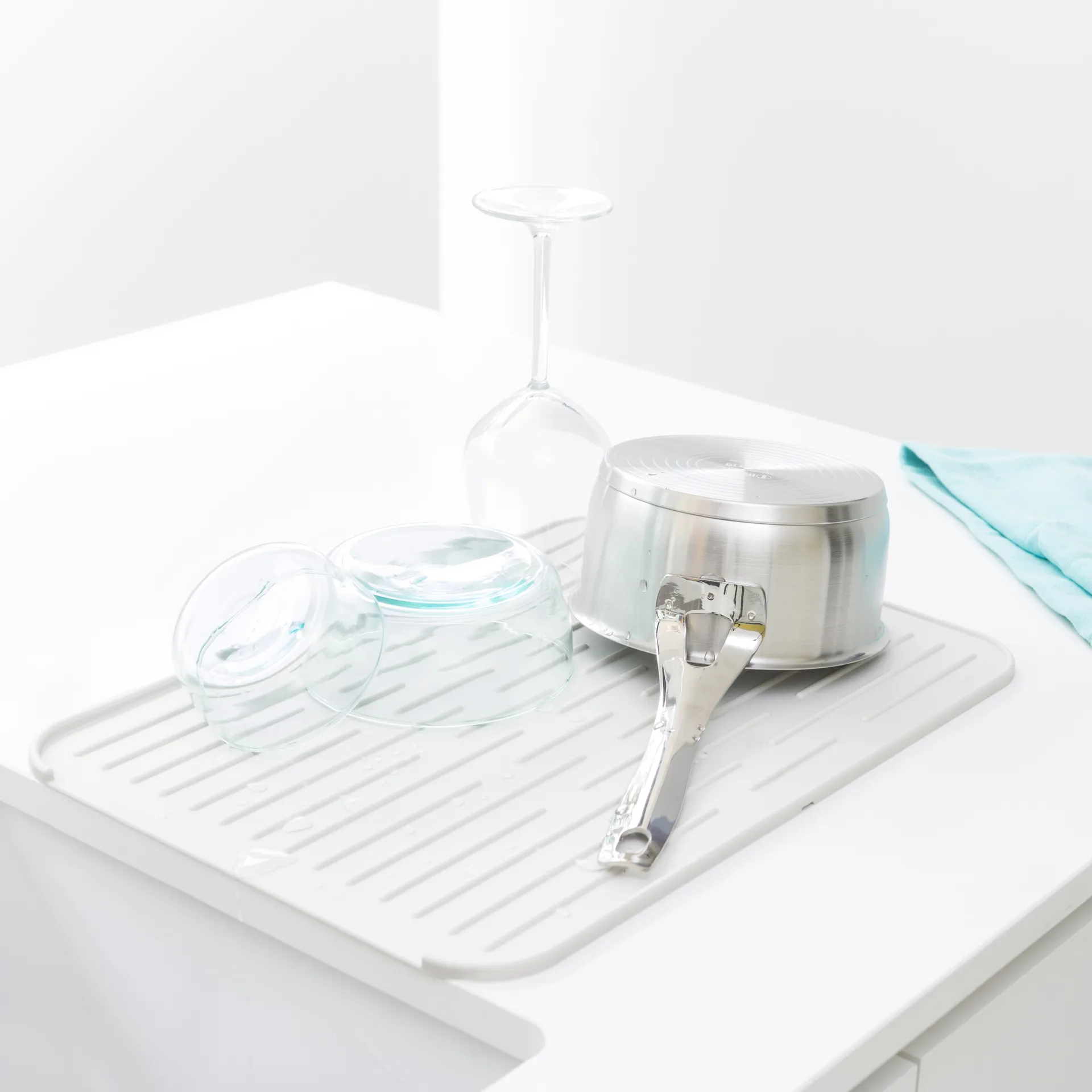 Brabantia dish mat silicone, light 灰色 Brabantia