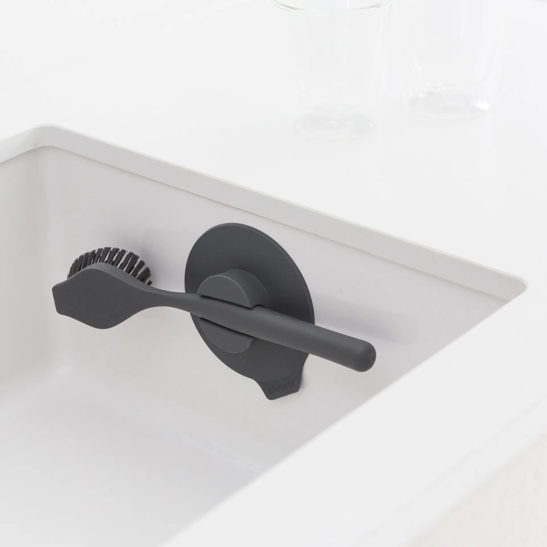 Brabantia dishbrush with suction 杯子, dark 灰色 Brabantia