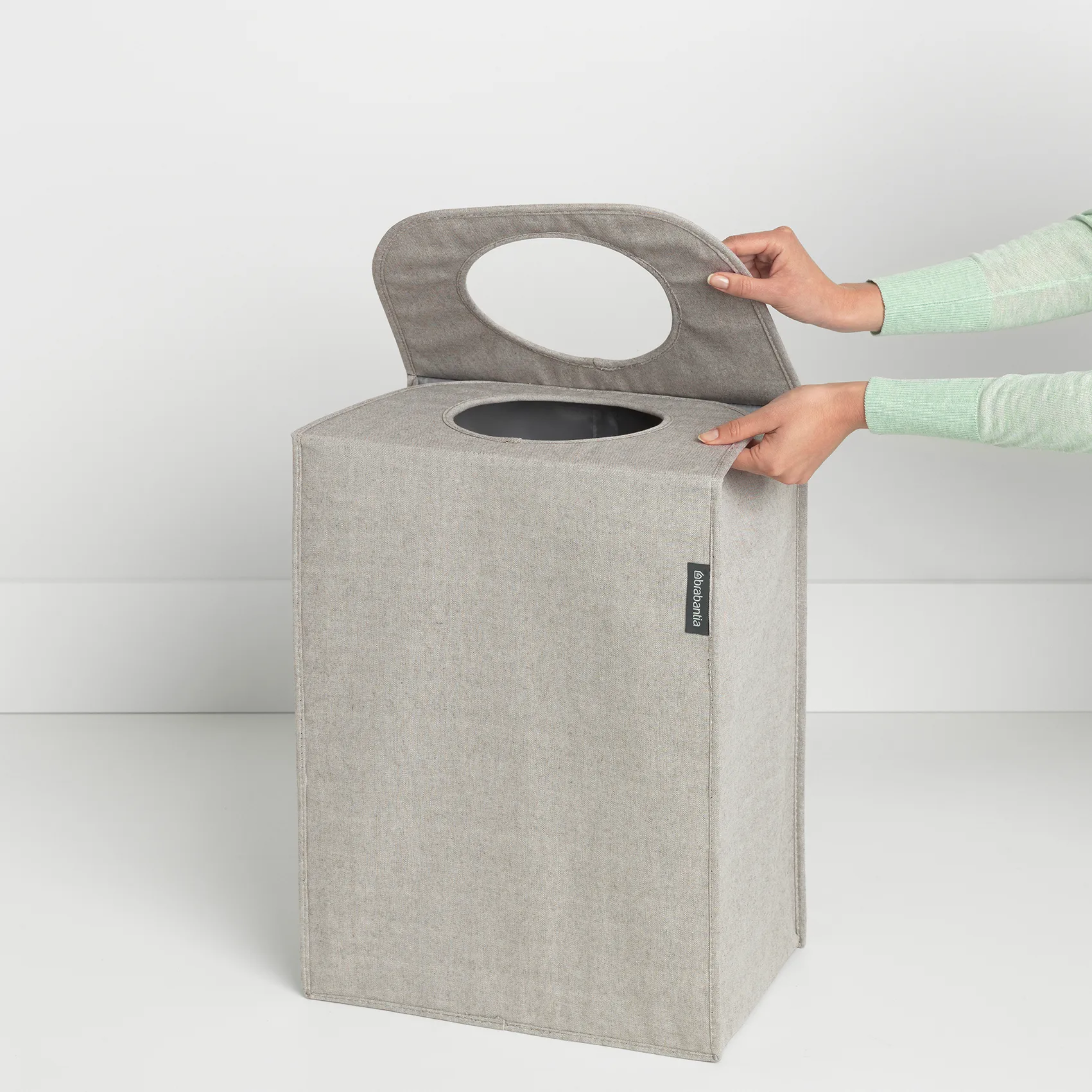 Brabantia laundry bag fabric rectangular 55 liters, light 灰色 Brabantia