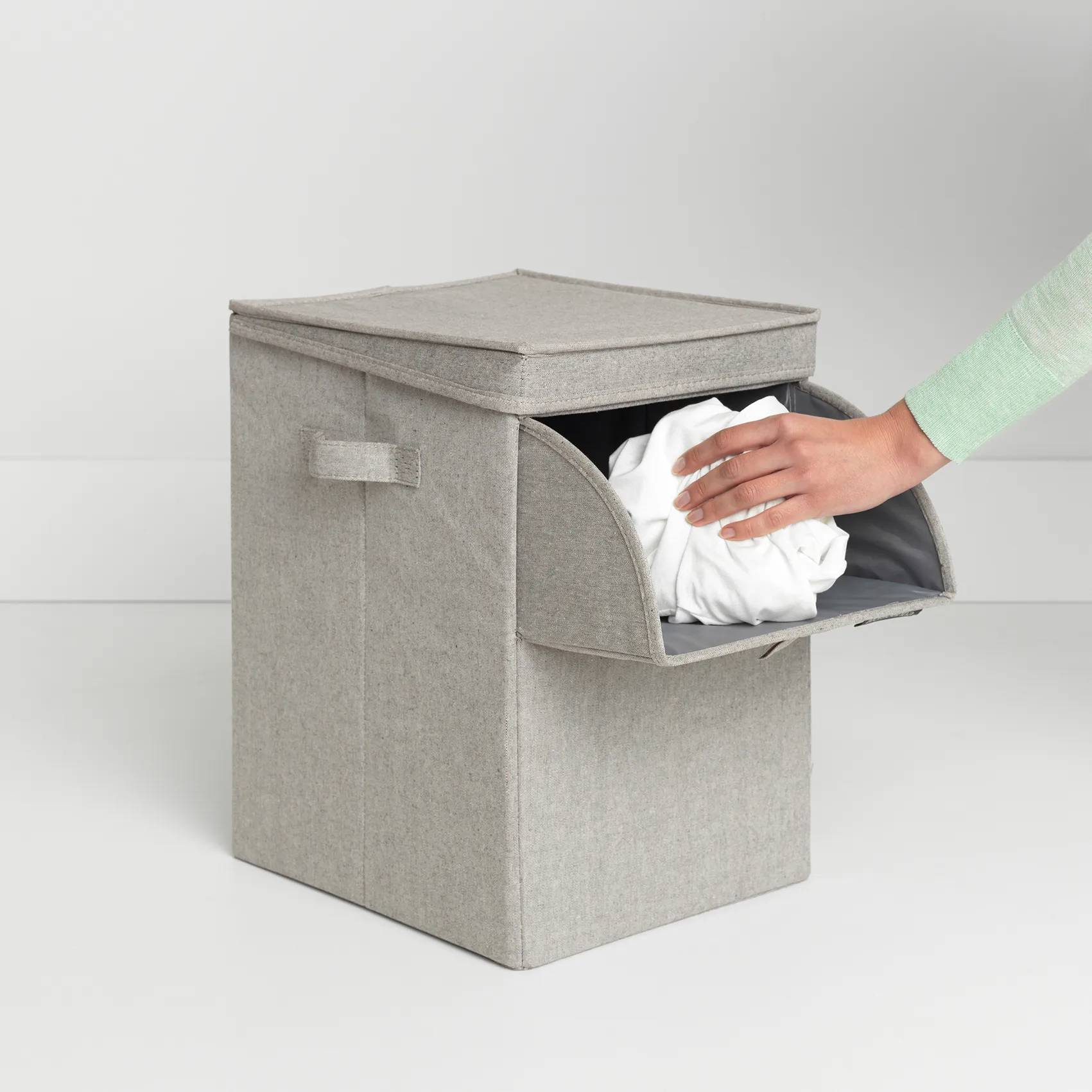Brabantia可折叠双层开口脏衣篮, light 灰色 Brabantia