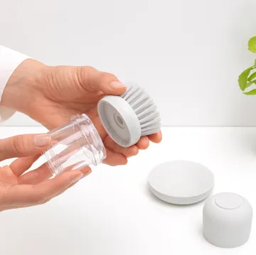 Brabantia 洗洁精架+锅刷套装 - light 灰色 - Brabantia