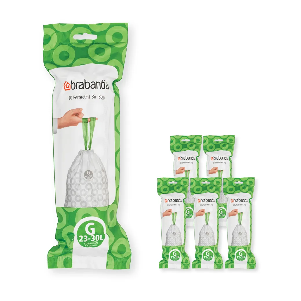 Brabantia PerfectFit 垃圾袋 120只, G款_23-30L Brabantia
