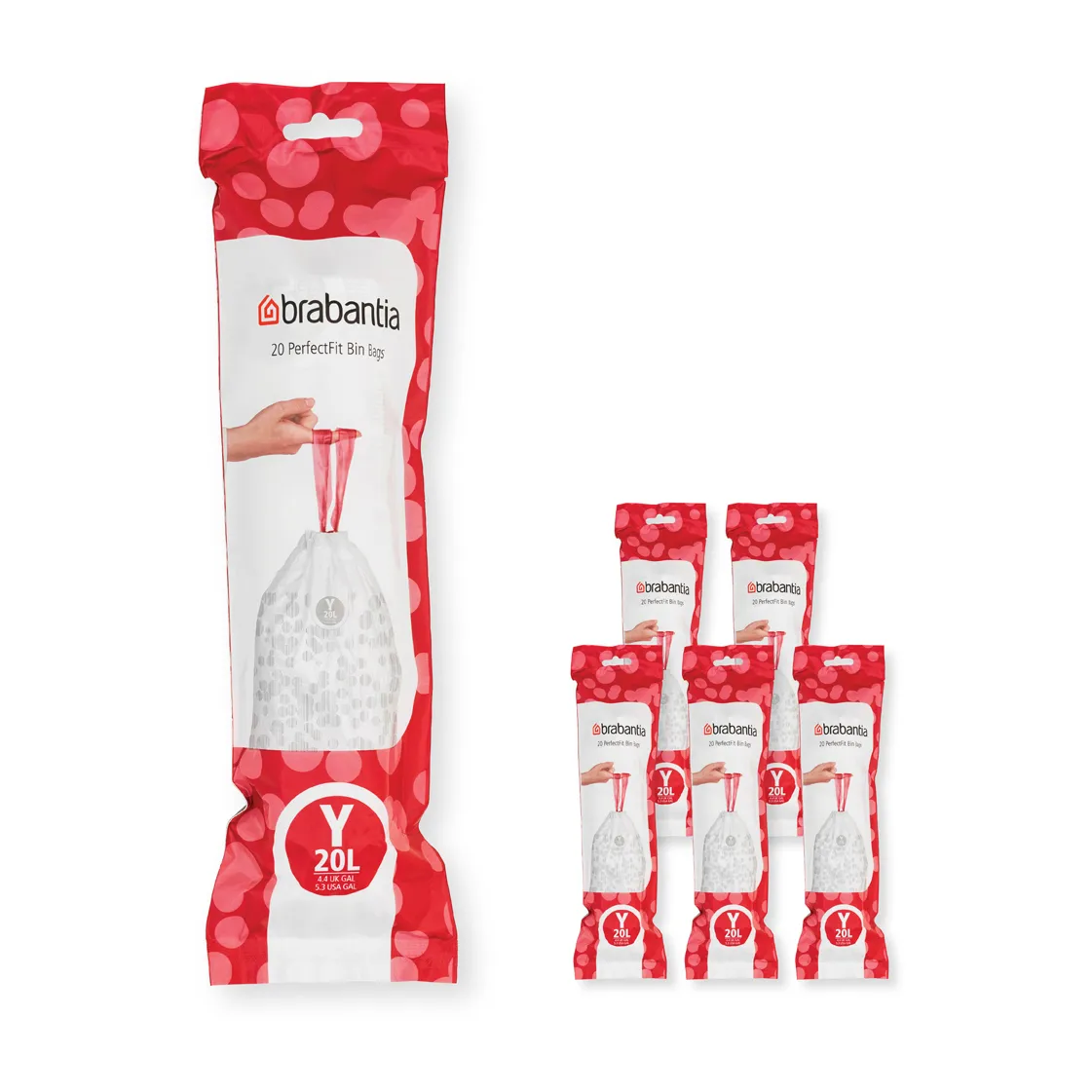 Brabantia PerfectFit 垃圾袋 120只, Y款_20L Brabantia