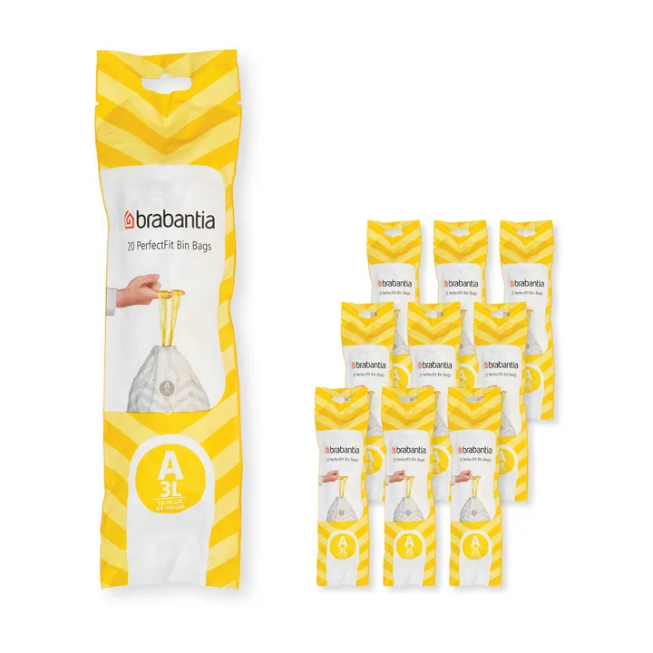 Brabantia PerfectFit 垃圾袋 200只 - A款_3L - Brabantia