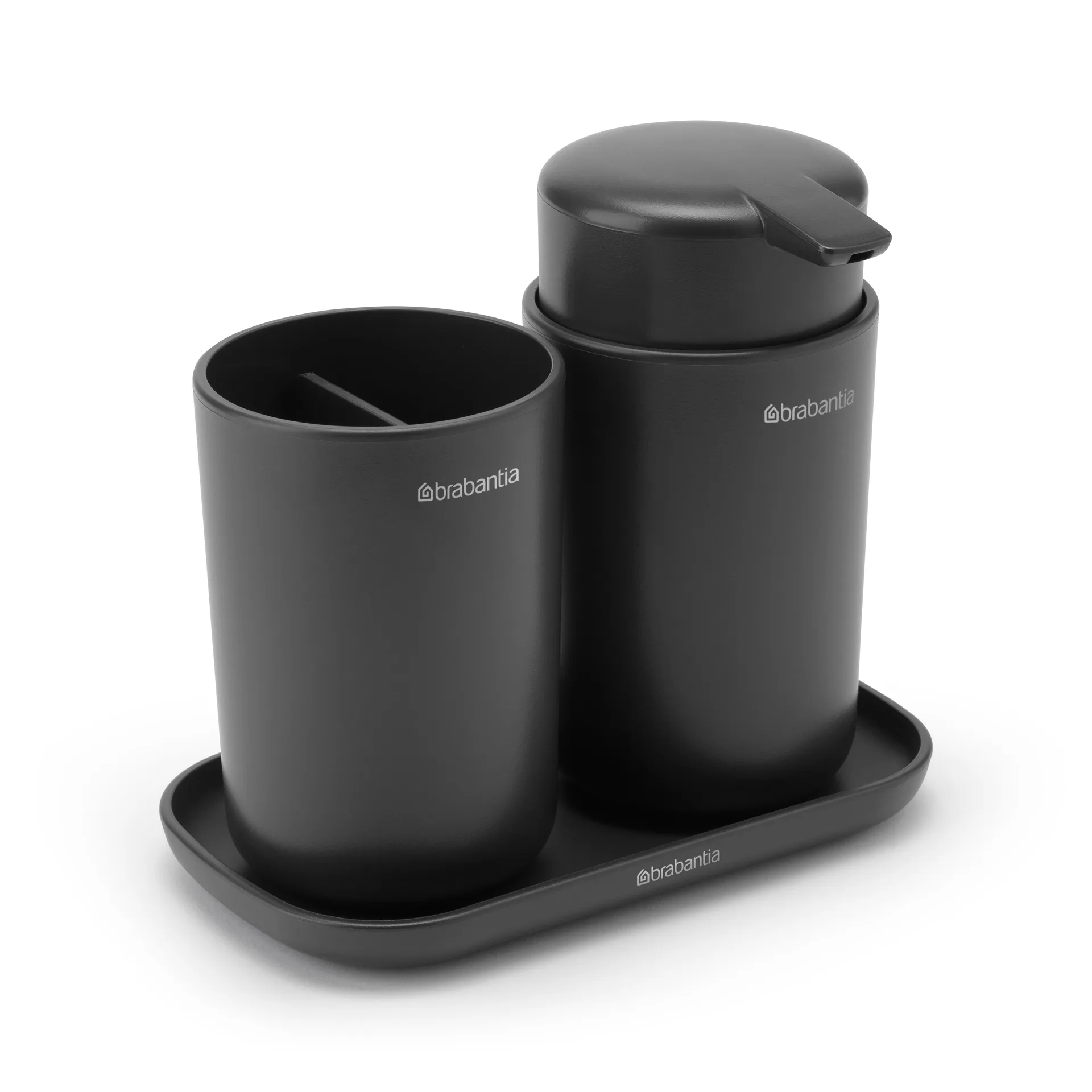 Brabantia ReNew 洗手台收纳 3件, dark 灰色 Brabantia