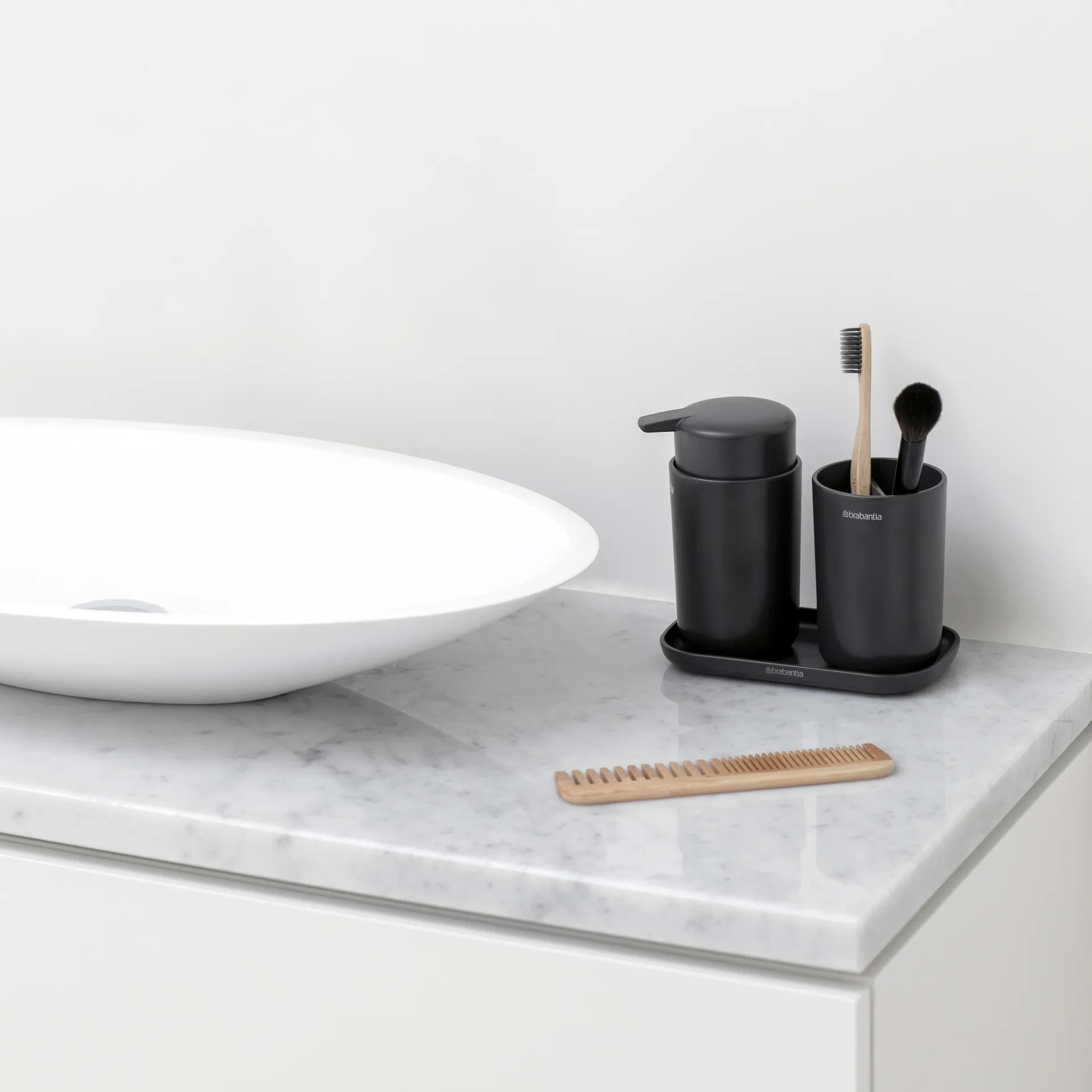Brabantia ReNew 水槽收纳架 3件装, 深灰色 Brabantia
