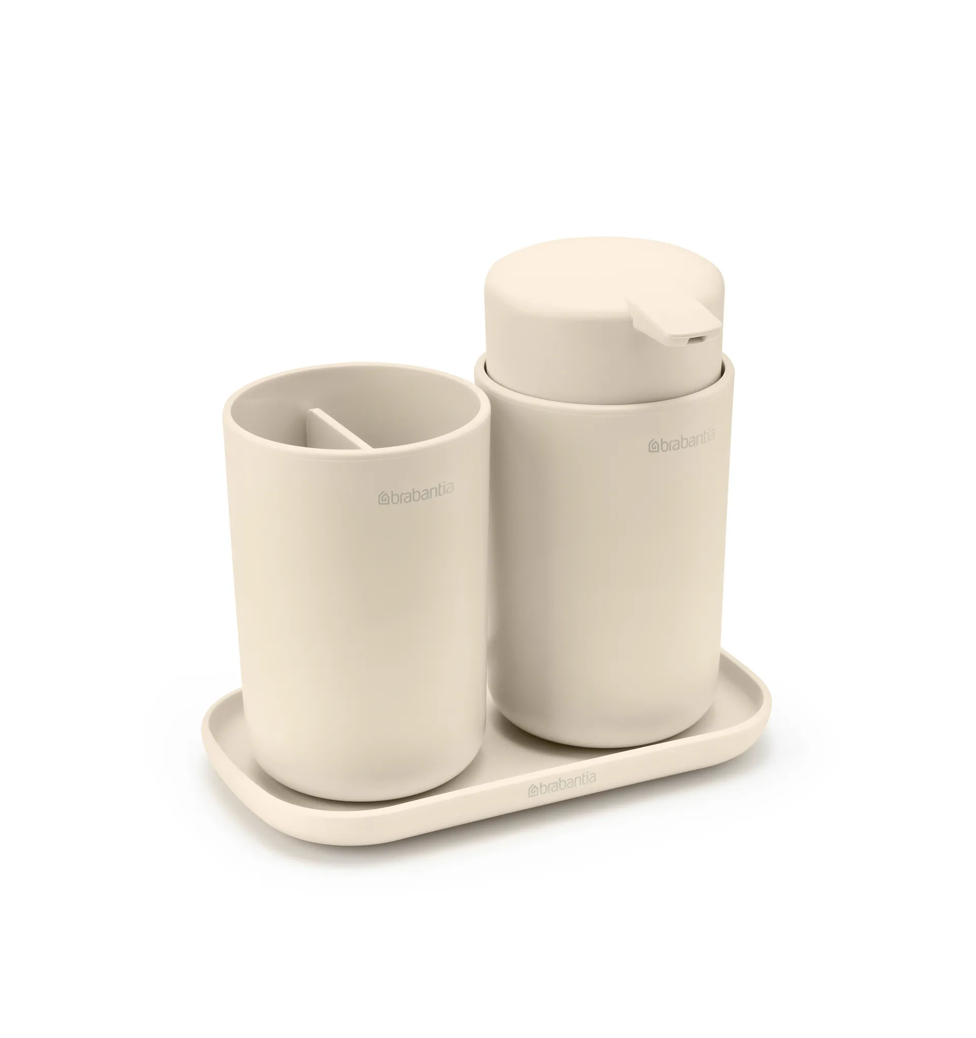 Brabantia ReNew 水槽收纳架 3件装, 柔和米色 Brabantia
