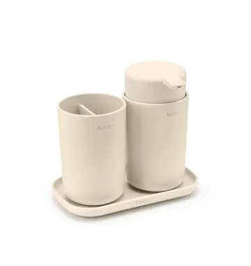 Brabantia ReNew 水槽收纳架 3件装 - 柔和米色 - Brabantia
