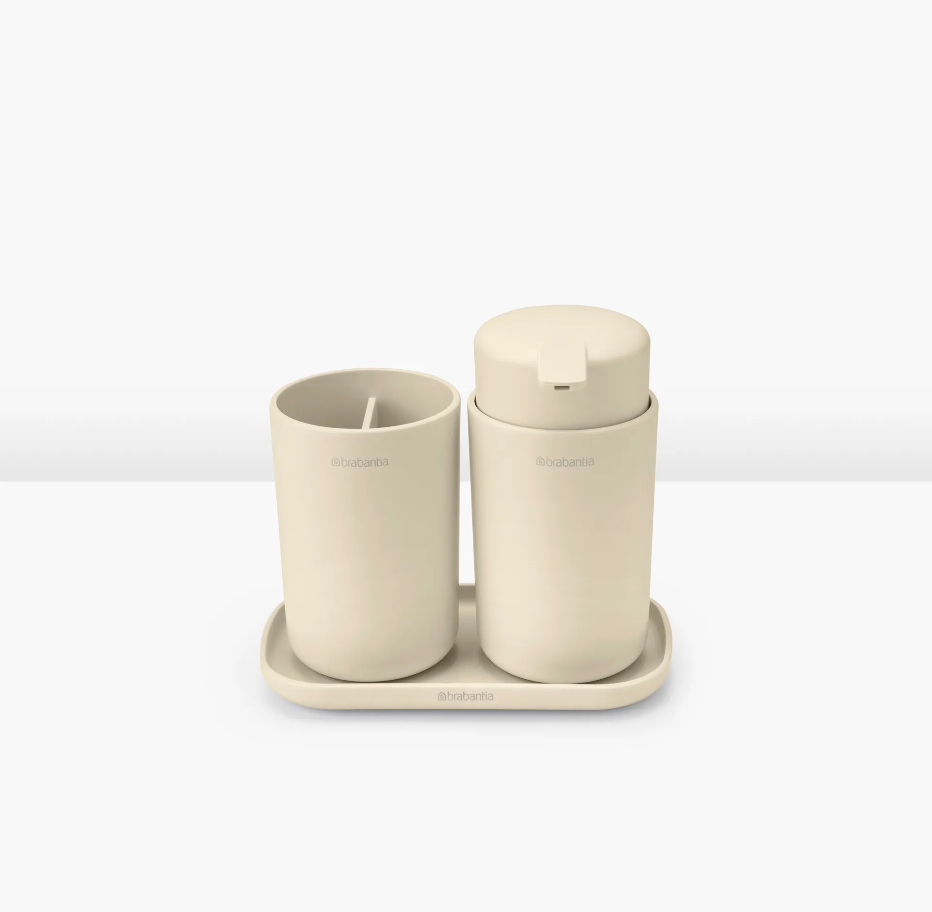 Brabantia ReNew 水槽收纳架 3件装, 柔和米色 Brabantia