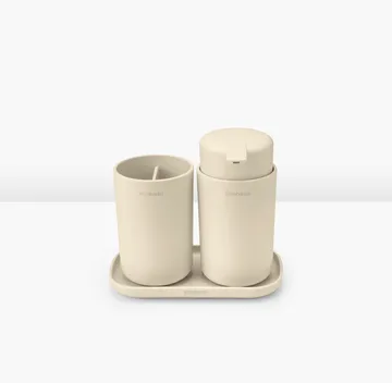 Brabantia ReNew 水槽收纳架 3件装 - 柔和米色 - Brabantia