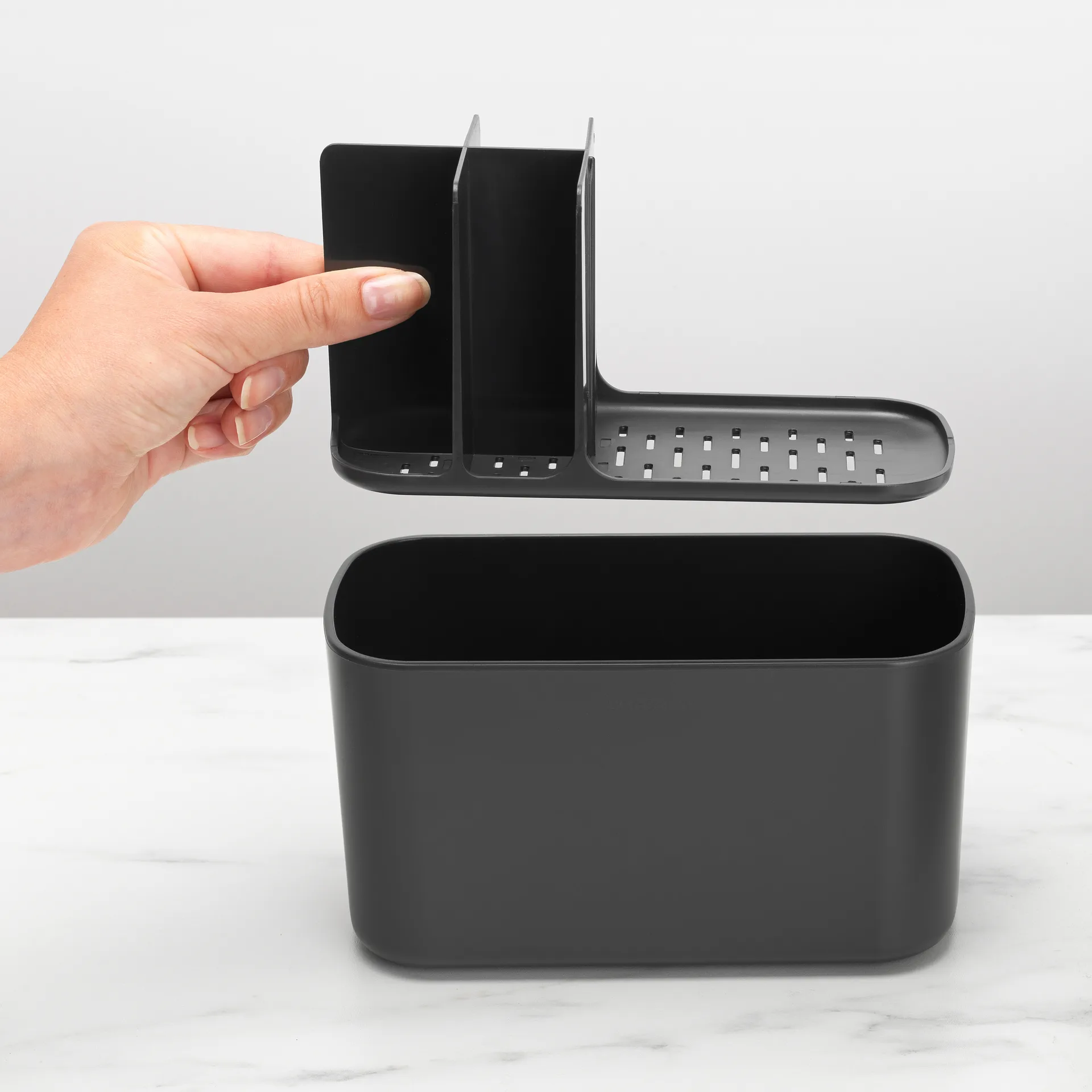 Brabantia ReNew 水槽收纳架, 深灰色 Brabantia