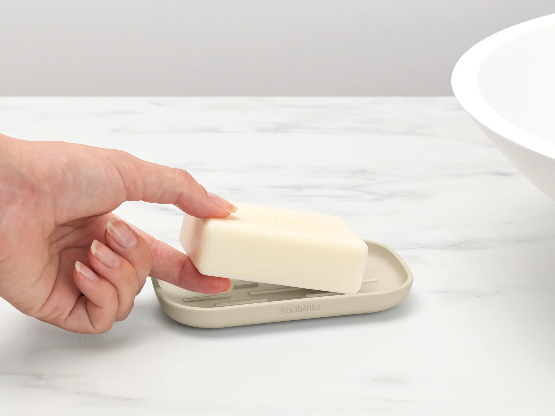 Brabantia ReNew 肥皂碟, 柔米色 Brabantia