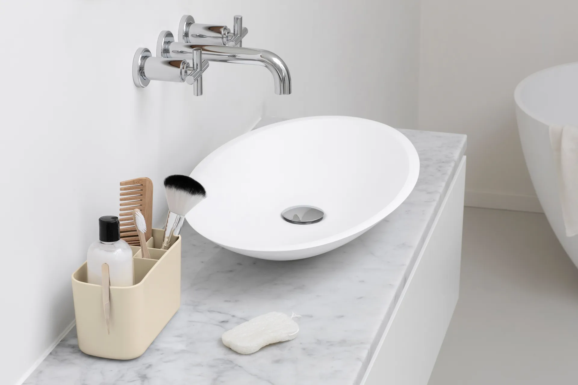 Brabantia ReNew 水槽收纳架, 柔米色 Brabantia