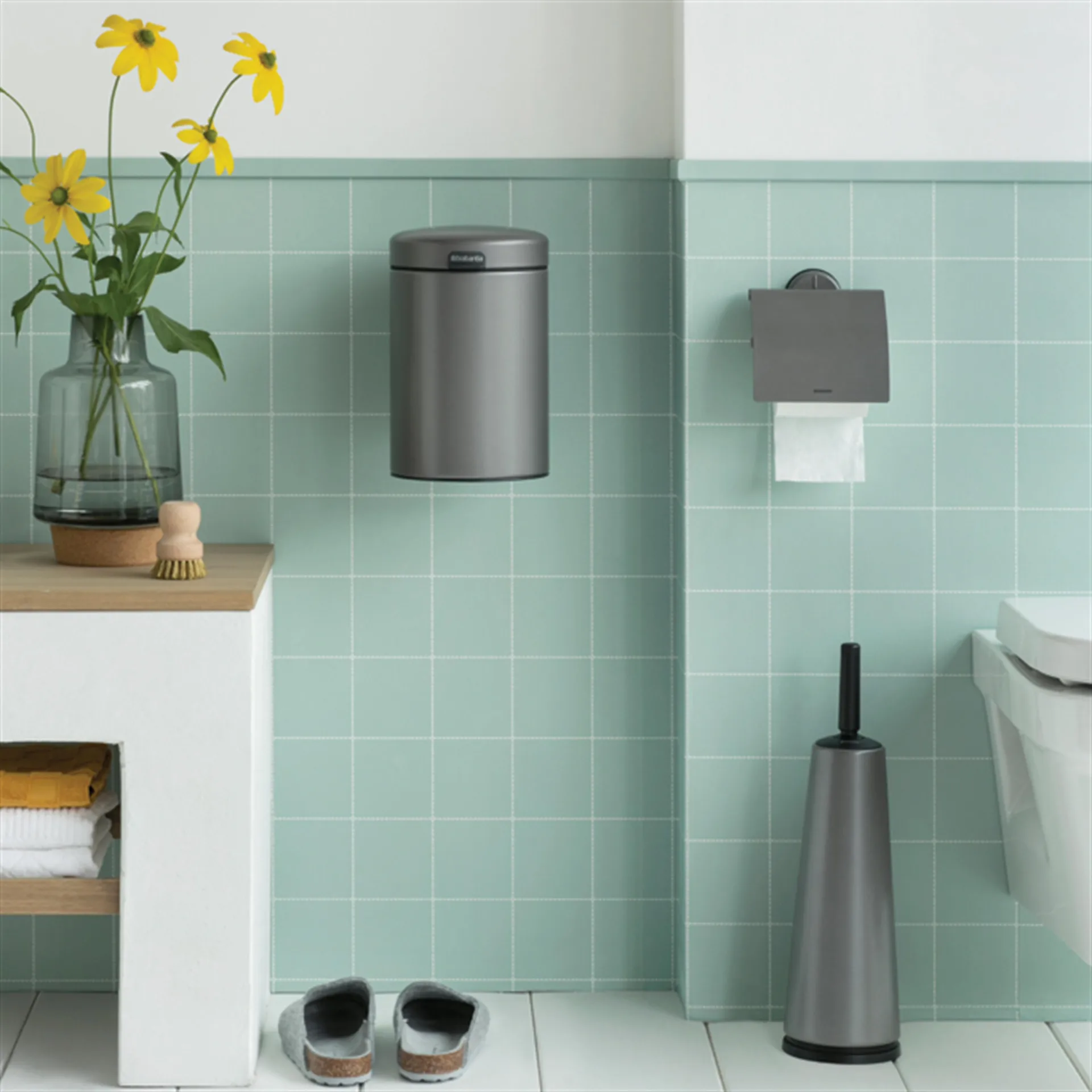 Brabantia ReNew 马桶刷, 铂金色 Brabantia