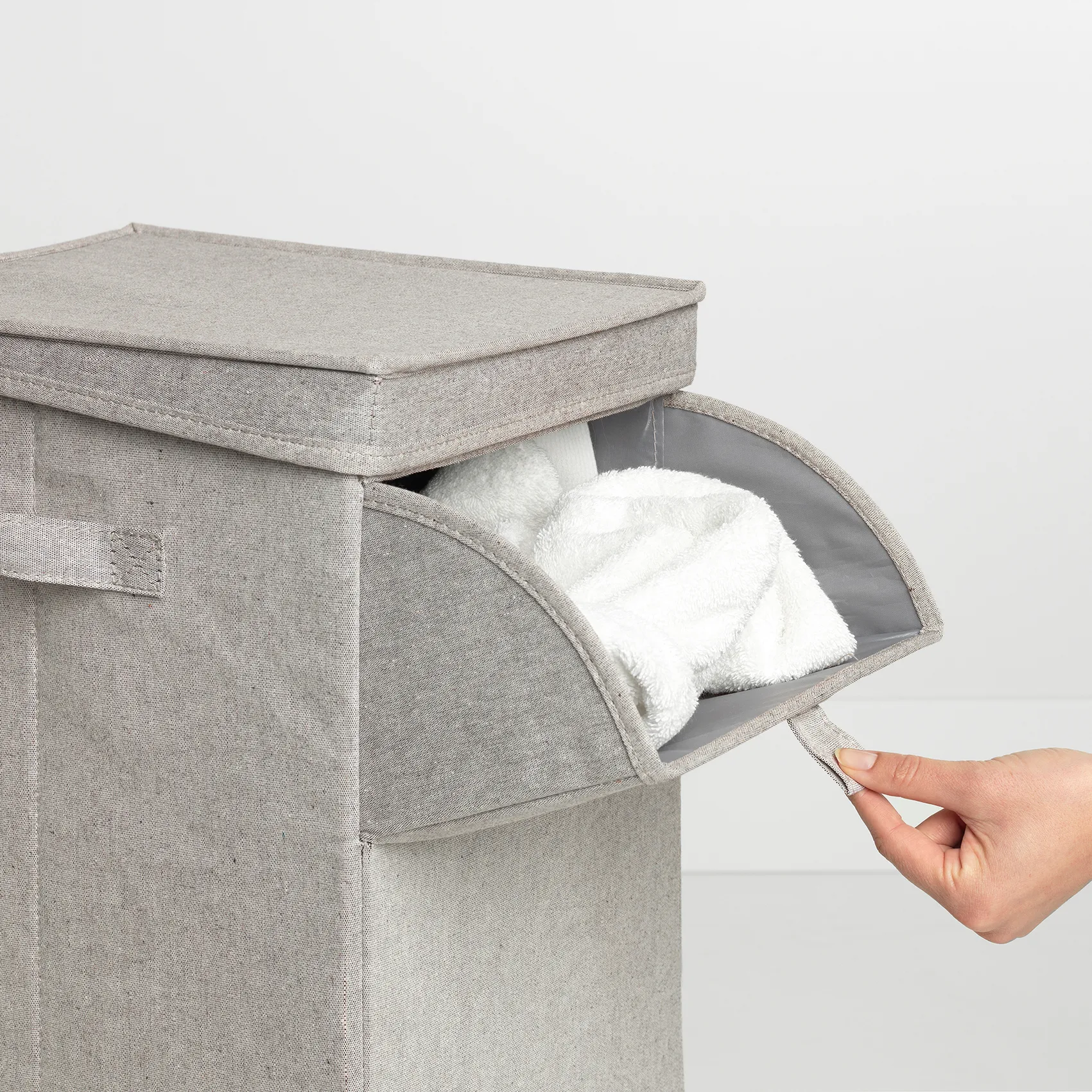 Brabantia stackable laundry basket 35 l., light 灰色 Brabantia