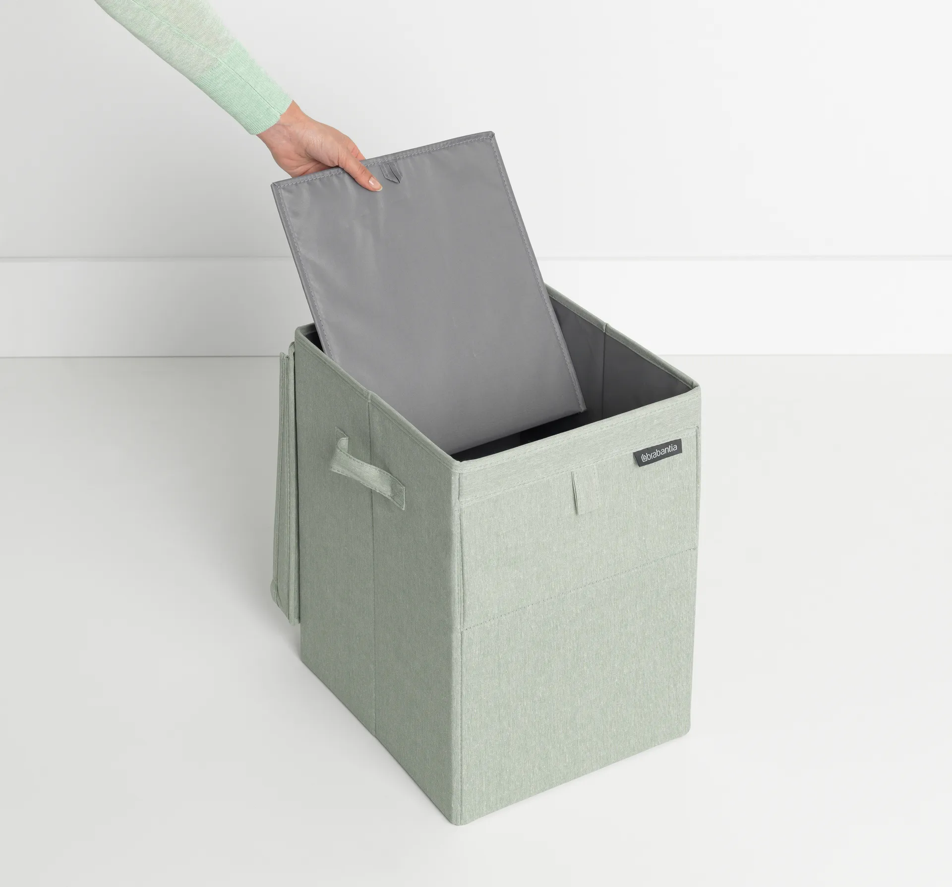 Brabantia stackable laundry basket 35 l., 绿色 Brabantia