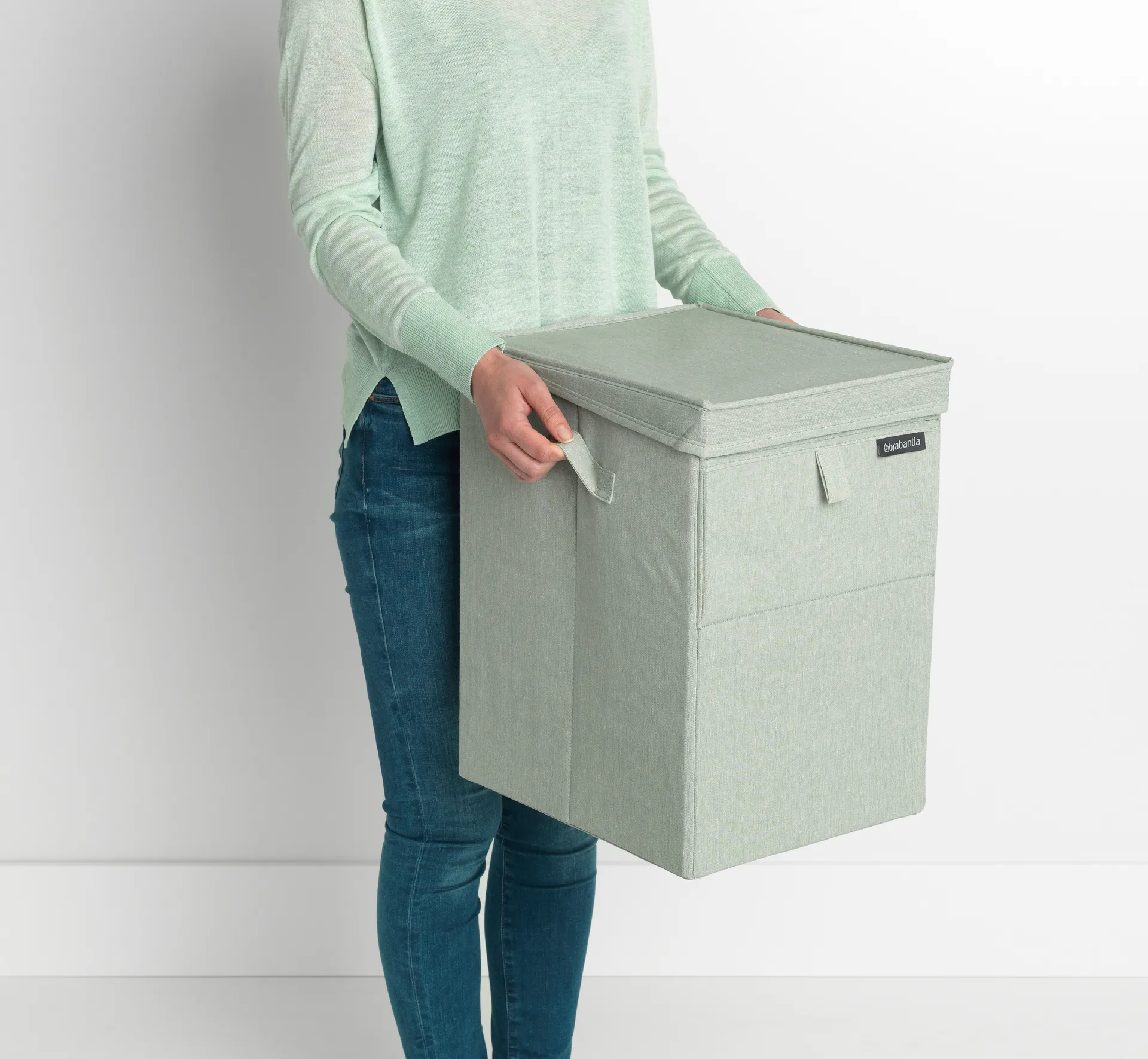 Brabantia stackable laundry basket 35 l., 绿色 Brabantia