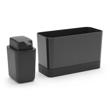 Brabantia 带皂液器厨房水槽收纳架 - 深灰色 - Brabantia